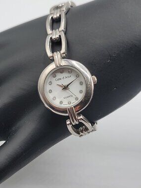 Ladies Cote D’AZUR Watch Quartz Silver Tone Lightweight Practical Ladies Watch